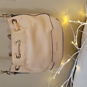 Rebecca Minkoff Fiona Pale Pink Pebbled Leather Bucket Handbag